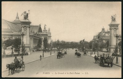 Cartolina che raffigura il Grand e Petit Palais, Parigi, c.1900 da French Photographer